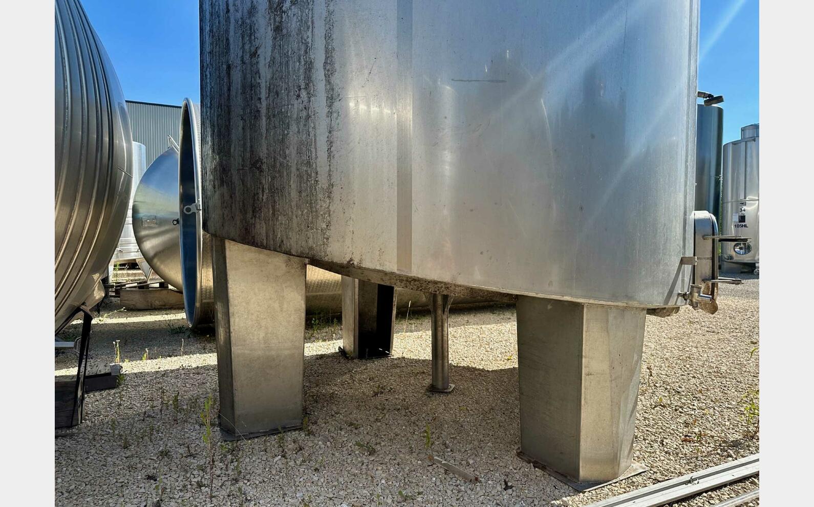Cuve inox 316 - Fond plat 200 HL (20 000 litres) CIDEC