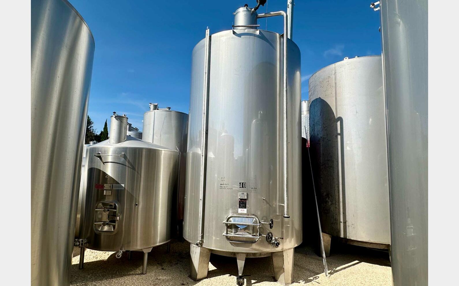 Cuve inox 316 - Fond conique 220 HL (22 000 litres) CIDEC