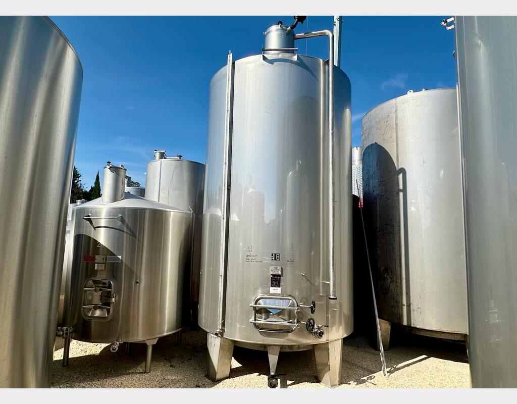 316 stainless steel tank - Conical bottom on feet