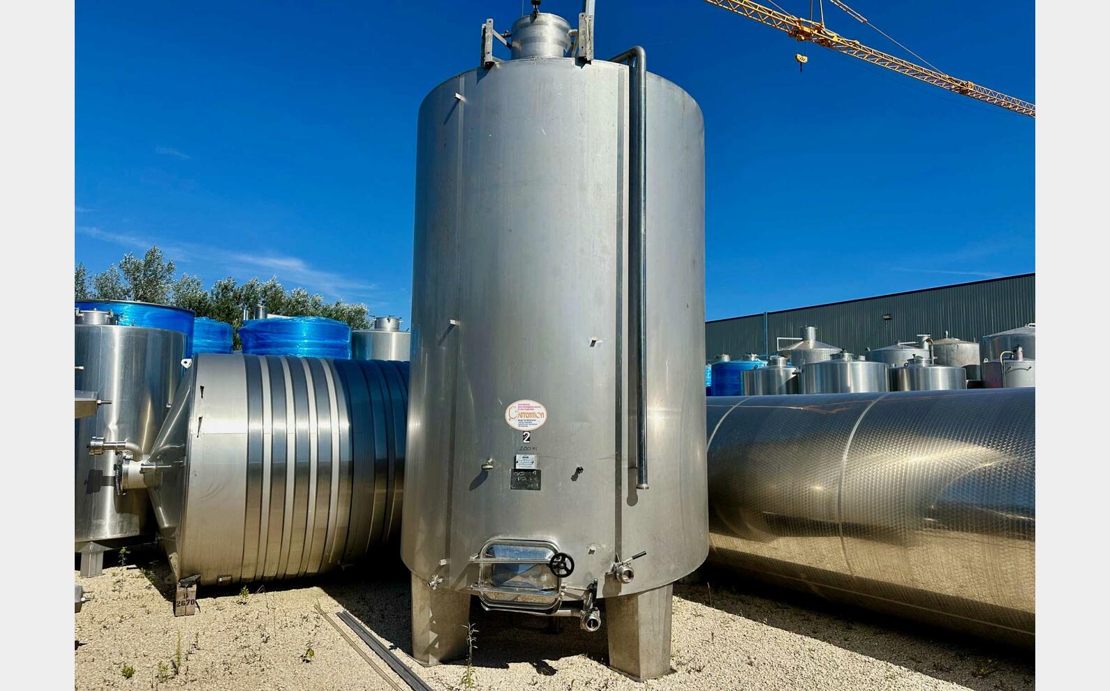 316 ss tank - Flat bottom 200 HL (20,000 litres) CIDEC