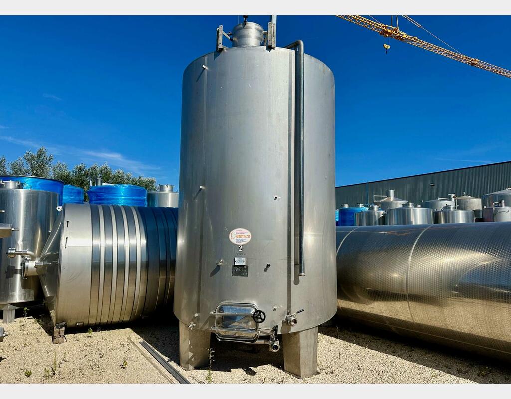 316 ss tank - Flat bottom 200 HL (20,000 litres) CIDEC