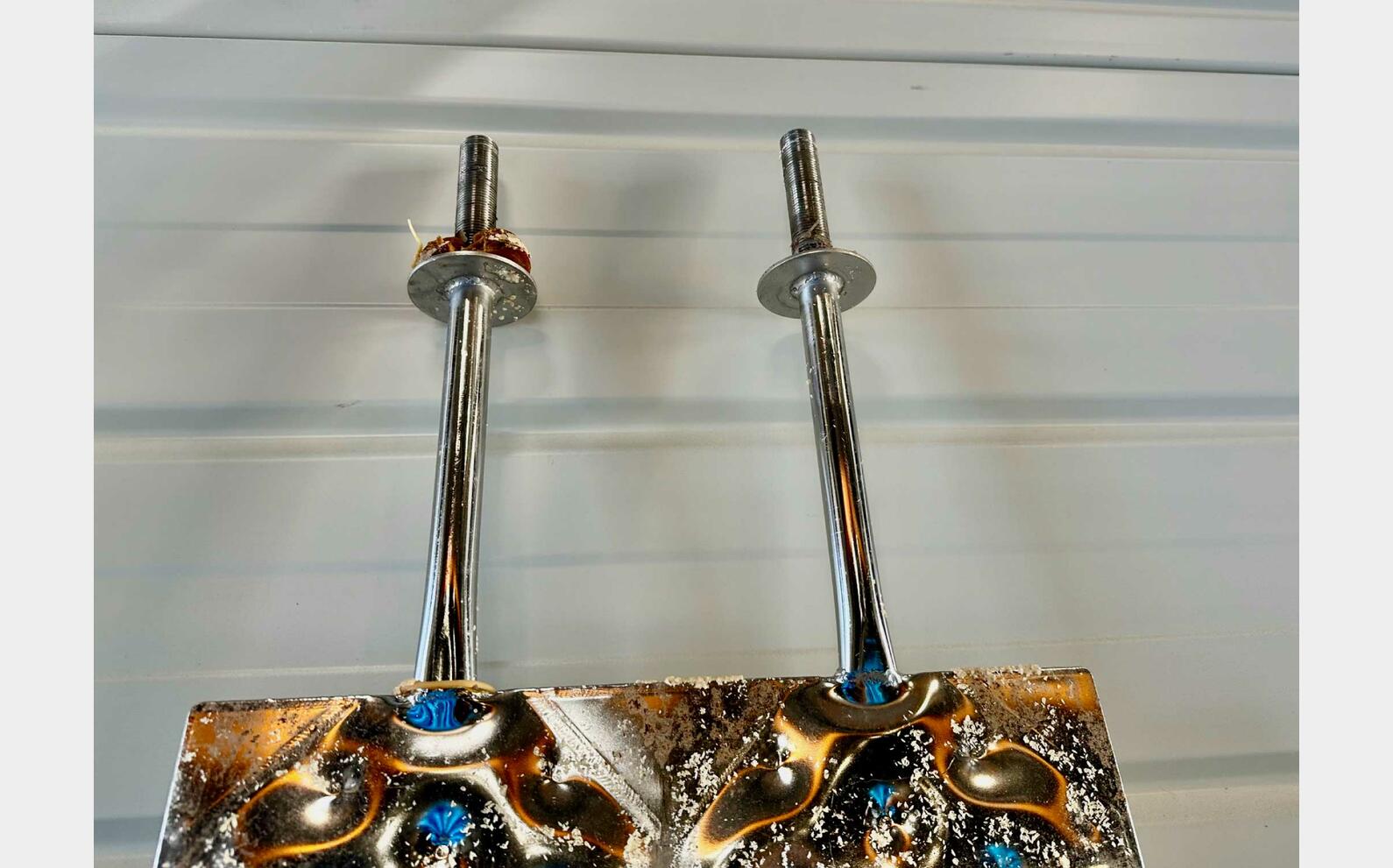 Drapeaux inox alv&eacute;ol&eacute;s