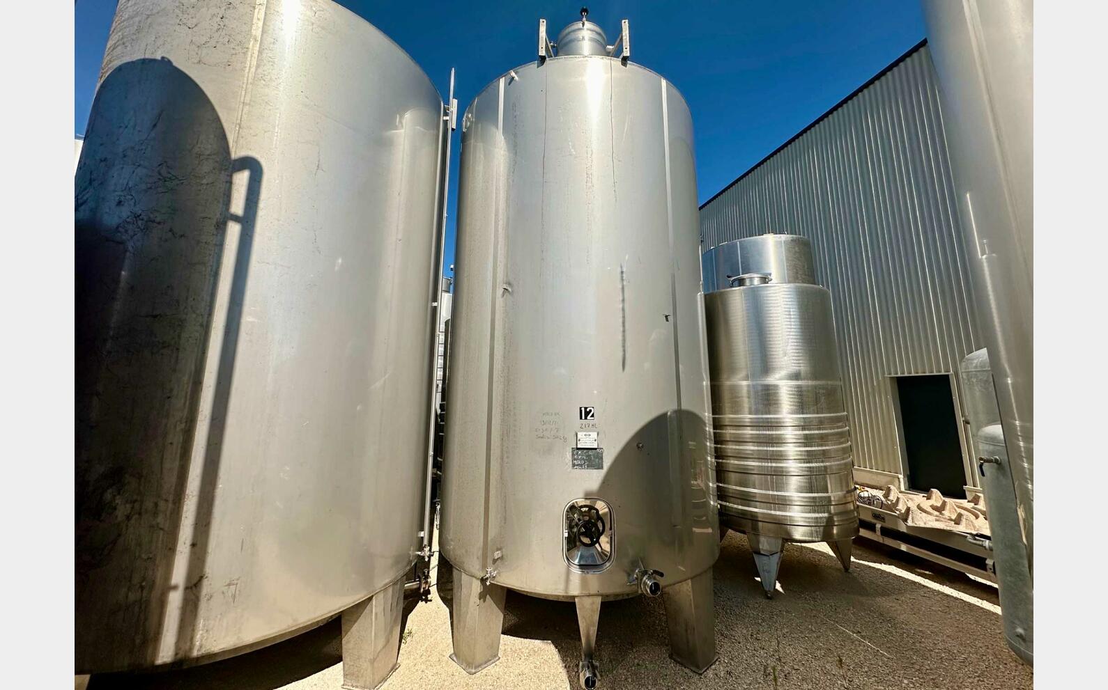 316 ss tank - Conical bottom 215 HL (21,500 litres) CIDEC