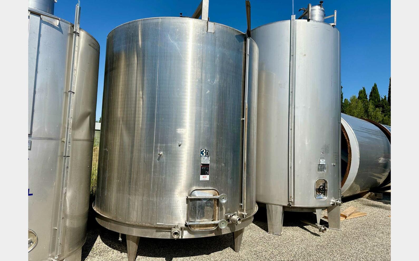Cuve inox 316 - Fond plat 220 HL (22 000 litres) STAI