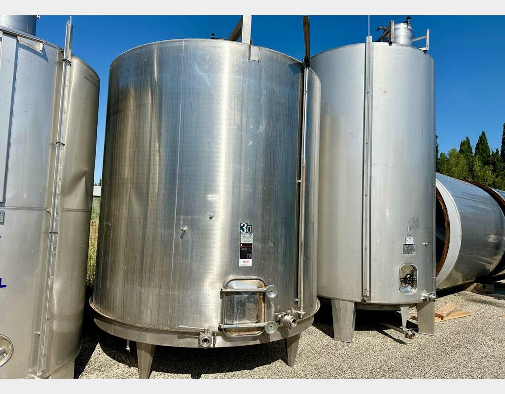 Cuve inox 316 - Fond plat