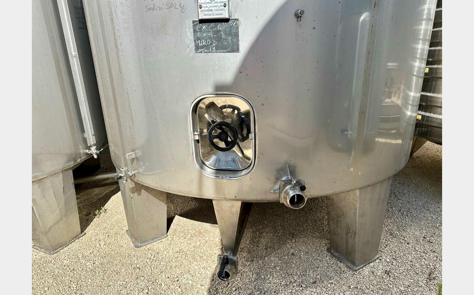 316 ss tank - Conical bottom 215 HL (21,500 litres) CIDEC