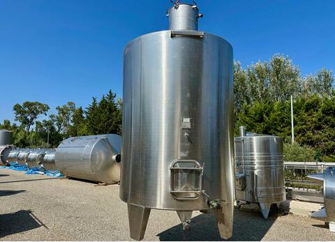 Cuve inox - Fond conique sur pieds 105 HL (10 500 litres) CTM