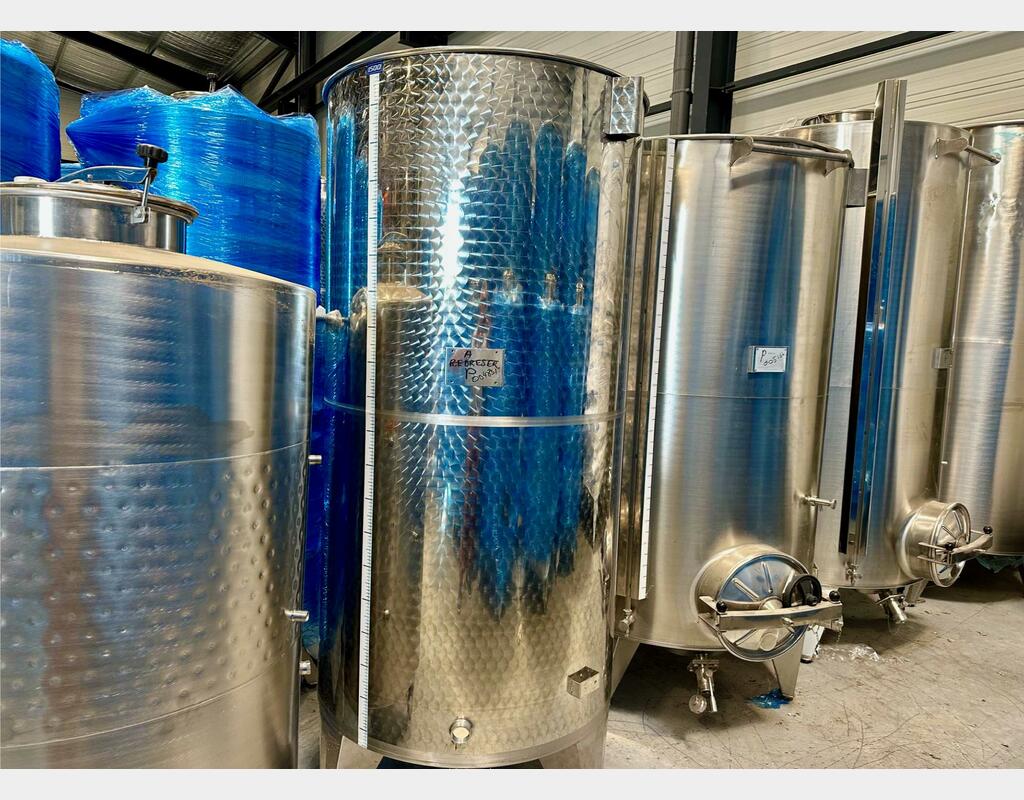 Cuve inox 304 - Chapeau flottant 15 HL (1 507 litres) ARSILAC