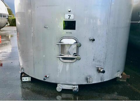 Cuve inox 304 &agrave; fond plat 155 HL (15 500 litres)