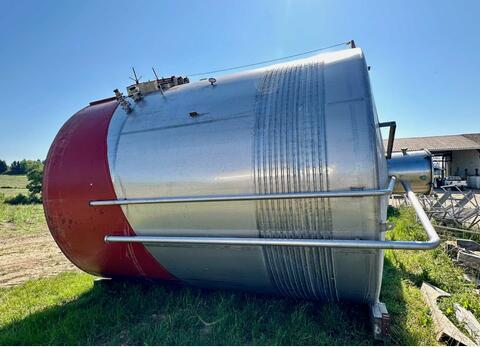 304 stainless steel tank - Temperature-controlled - Vertical, sloping bottom 22% on skirt