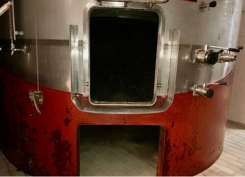 304 stainless steel tank - Temperature-controlled - Vertical, sloping bottom 22% on skirt