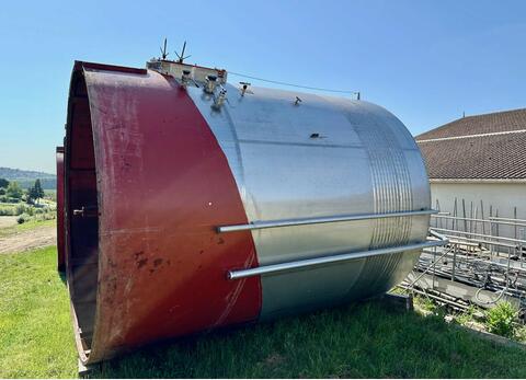 304 stainless steel tank - Temperature-controlled - Vertical, sloping bottom 22% on skirt