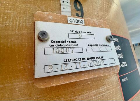 Cuve fibre - Chapeau flottant 100 HL (10 000 litres) VETRORESINA TOSCANA SNC