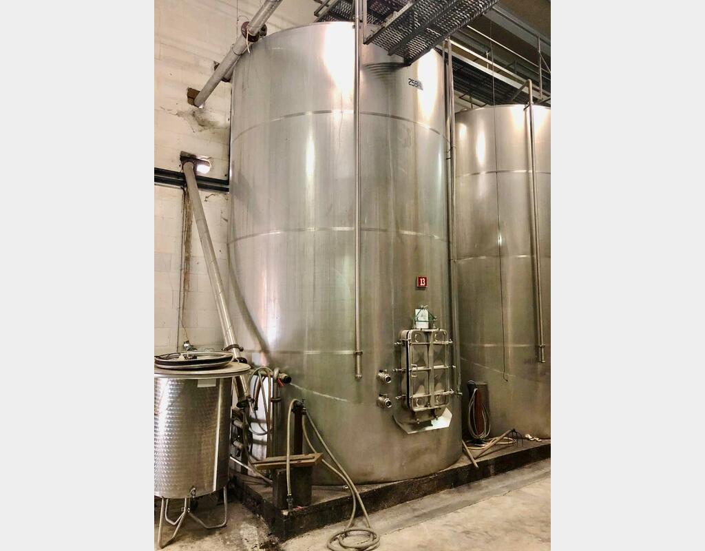 Cuve inox 304 - Ferm&eacute;e 258 HL (25 800 litres) CARTIER