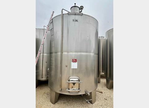 Cuve inox 304 - Ferm&eacute;e sur pieds 153 HL (15 300 litres) ARSILAC