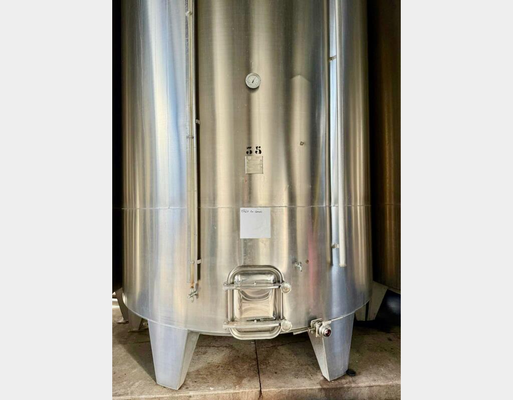 Cuve inox 304 - Fermé - Sur pieds