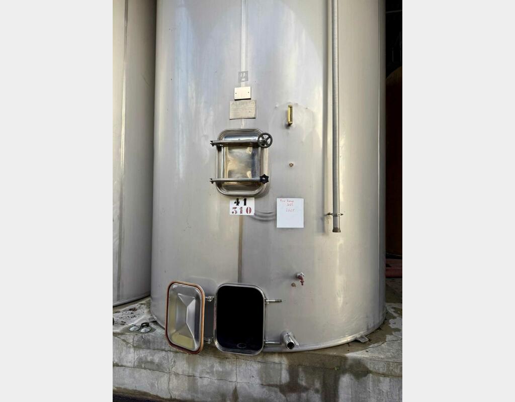 Cuve inox 304 - Fermé - Fond plat