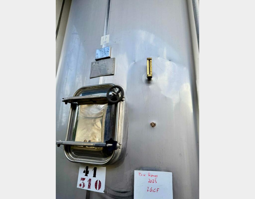 Cuve inox 304 - Fermé - Fond plat