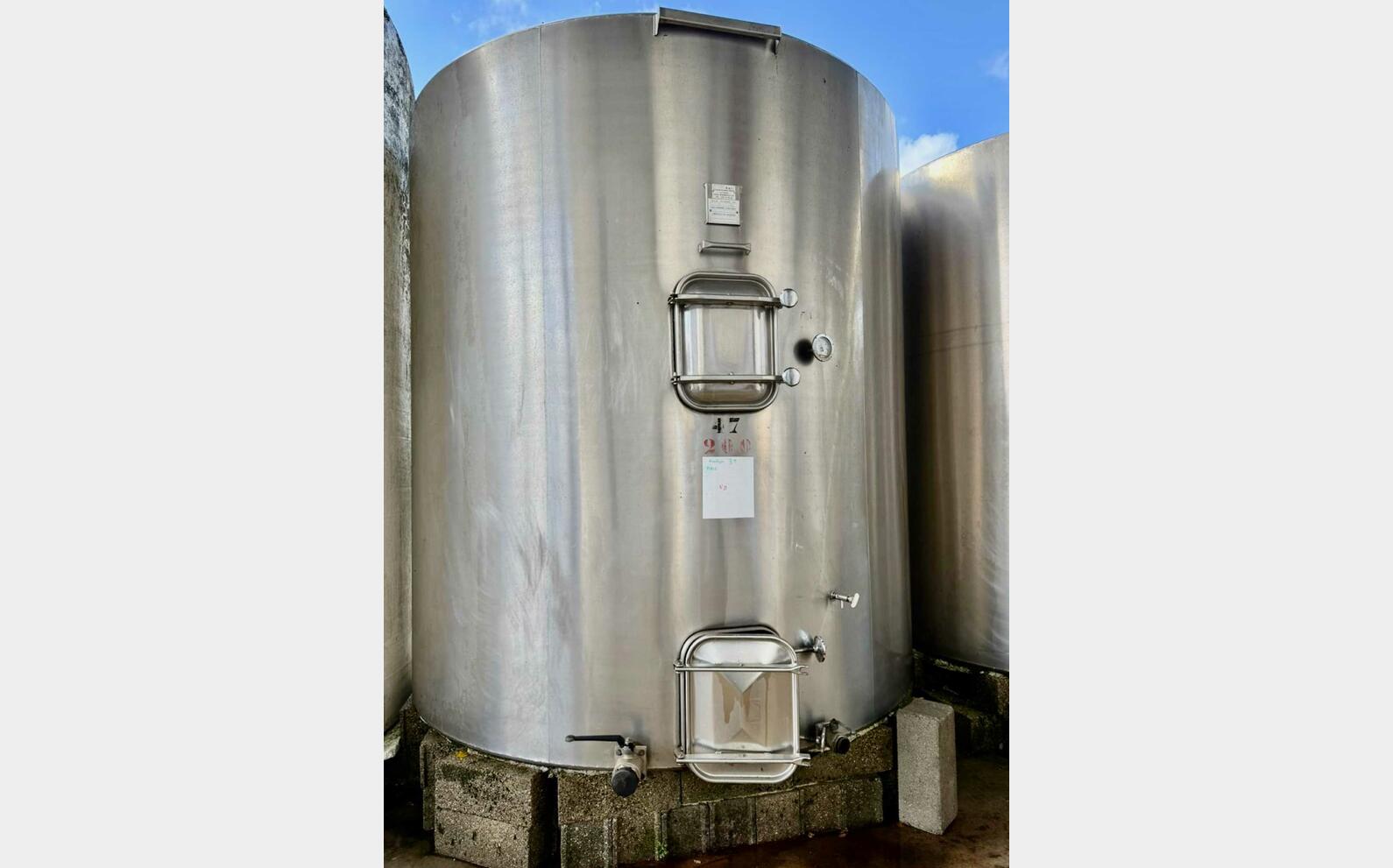 Cuve inox 304 - Ferm&eacute;e - CTM 200 HL (20 000 litres) CTM