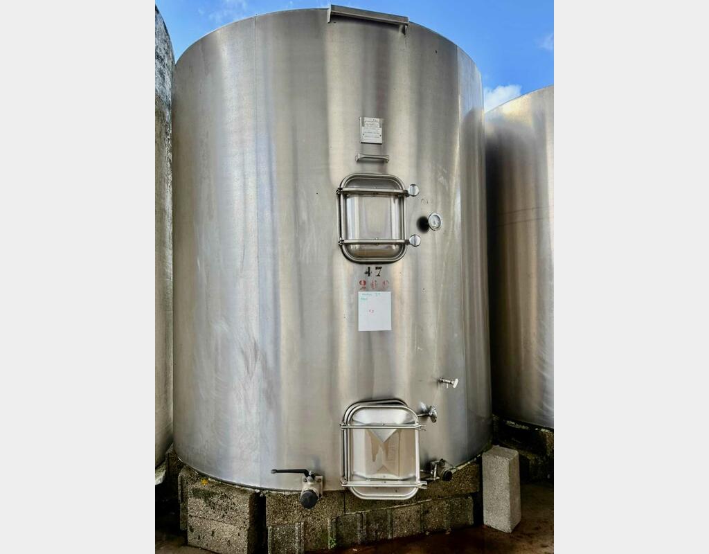 Cuve inox 304 - Fermé - Fond plat