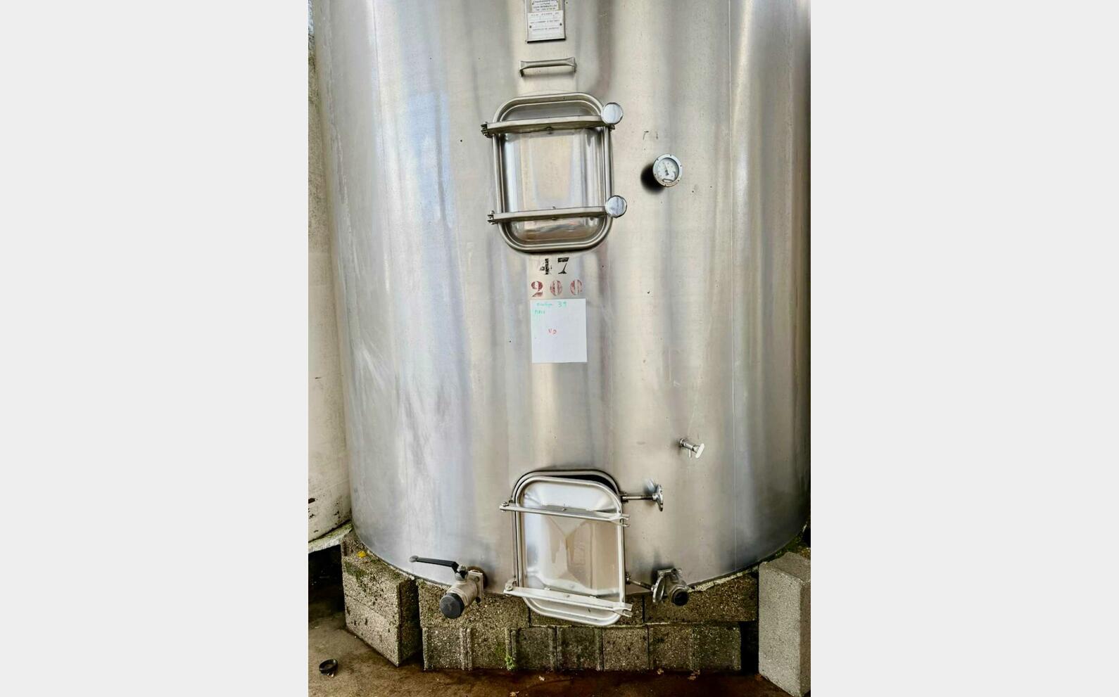 Cuve inox 304 - Ferm&eacute;e - CTM 200 HL (20 000 litres) CTM