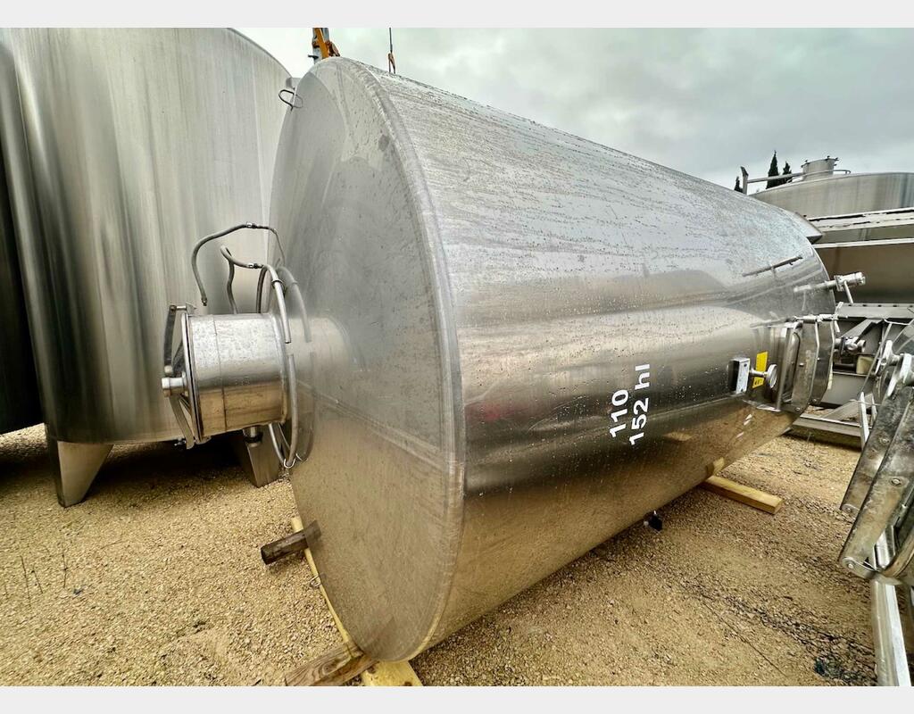 Cuve inox - Fond conique 152 HL (15 200 litres) DABRIGEON