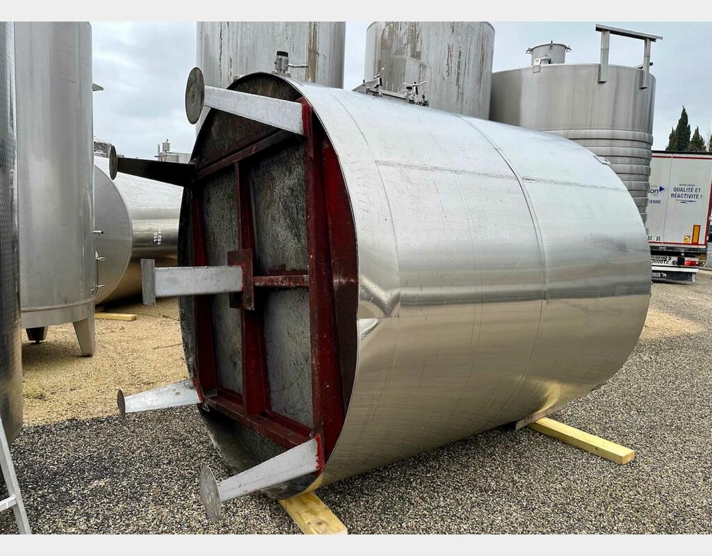Cuve inox fermée - Thermorégulée - Stockage