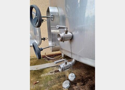Cuve inox - Fond plat 100 HL (10 000 litres) FRACCHIOLLA