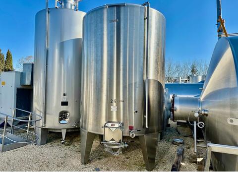 Cuve inox - Fond conique 150 HL (15 000 litres) LEJEUNE