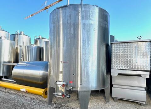 Cuve inox fermée - Fond conique - Stockage