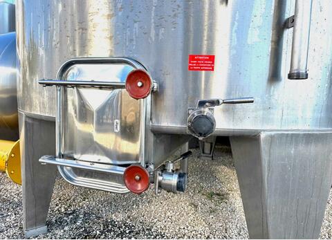 Cuve inox fermée - Fond conique - Stockage