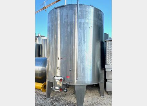 Cuve inox fermée - Fond conique - Stockage