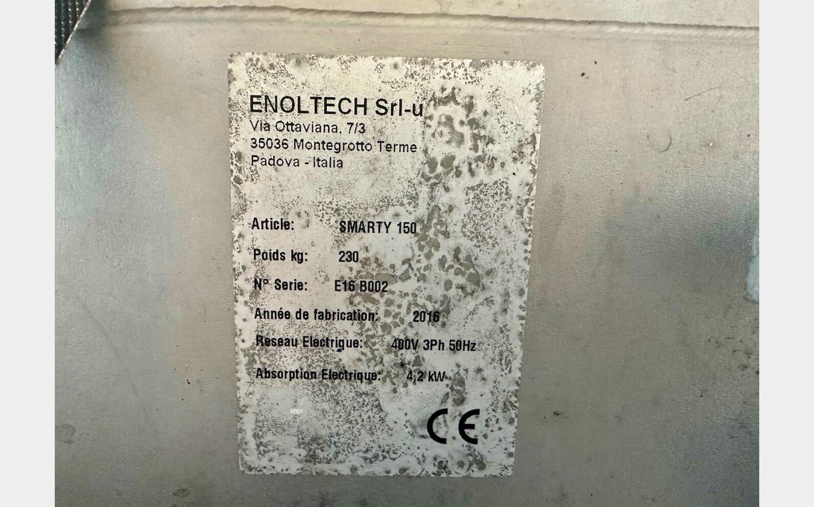 Pompe p&eacute;ristaltique - SMARTY 150 2 &agrave; 15 m3/h ENOLTECH