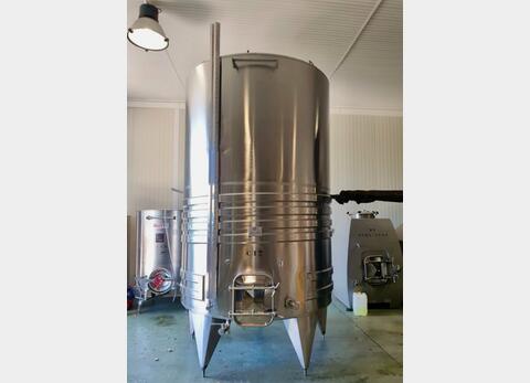 Cuve inox 304 - Serpentin de froid 100 HL (10 000 litres)