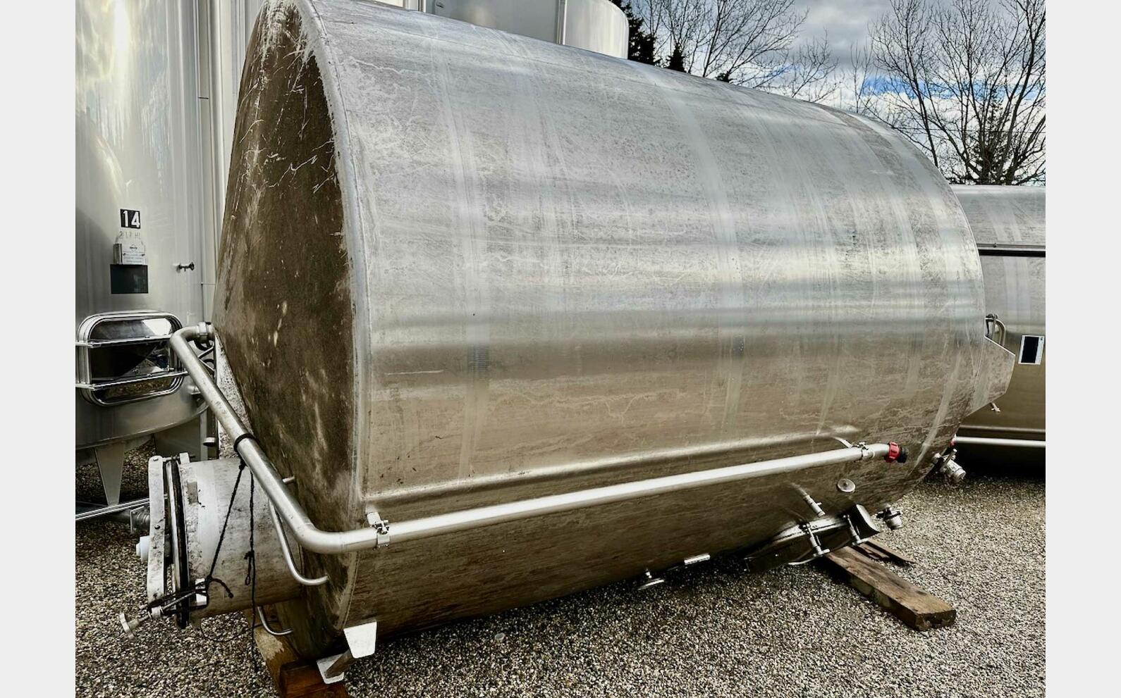 Cuve inox 316 - Fond conique 130 HL (13 000 litres) CTM