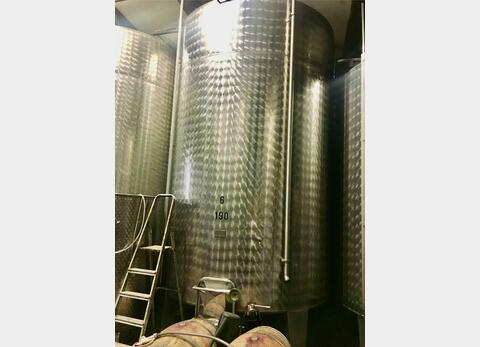 Cuve inox 304 fermé - Cylindrique verticale sur pieds