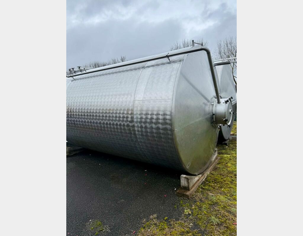 Cuve inox 304 fermé - Cylindrique verticale sur pieds