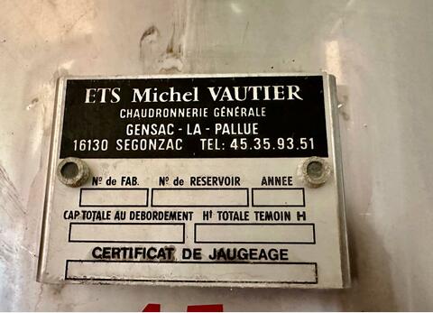 Cuve inox 304 - Ferm&eacute;e 620 HL (62 000 litres) VAUTIER