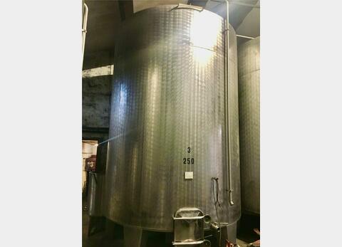 Cuve inox 304 fermée - Cylindrique verticale sur pieds