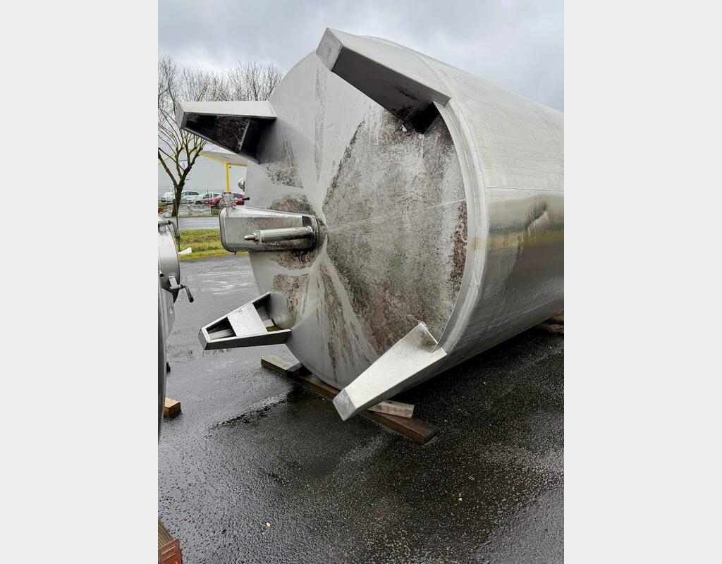 Cuve inox 304 fermée - Cylindrique verticale sur pieds