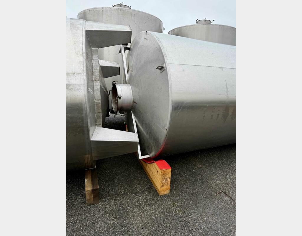 Cuve inox 304 - Fermé - Fond conique sur pieds