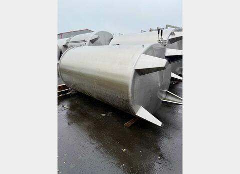 Cuve inox à chapeau flottant - Sur pieds fond conique