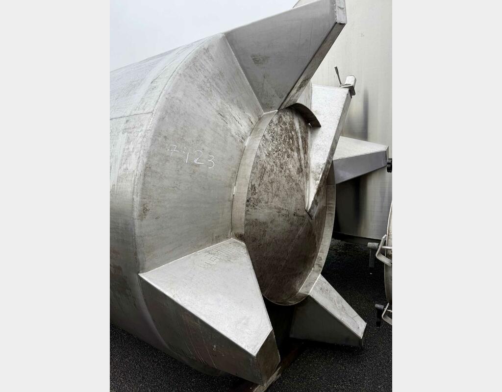 Cuve inox 304 - Fermé - Fond conique sur pieds