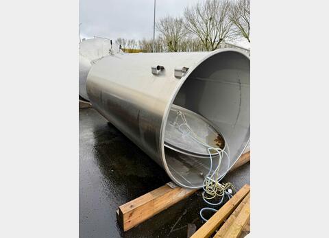 Cuve inox à chapeau flottant - Sur pieds fond conique