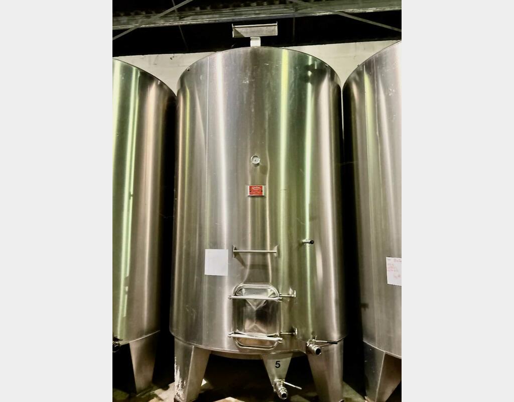 Cuve inox 304 - Fermé - Fond conique sur pieds