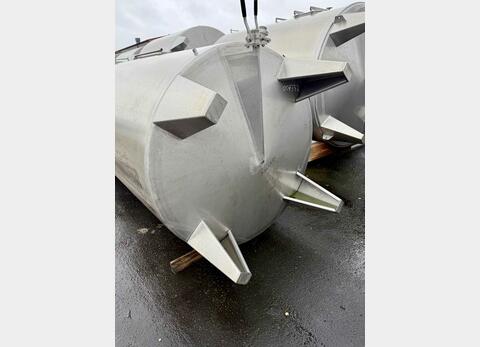 Cuve inox à chapeau flottant - Sur pieds fond conique