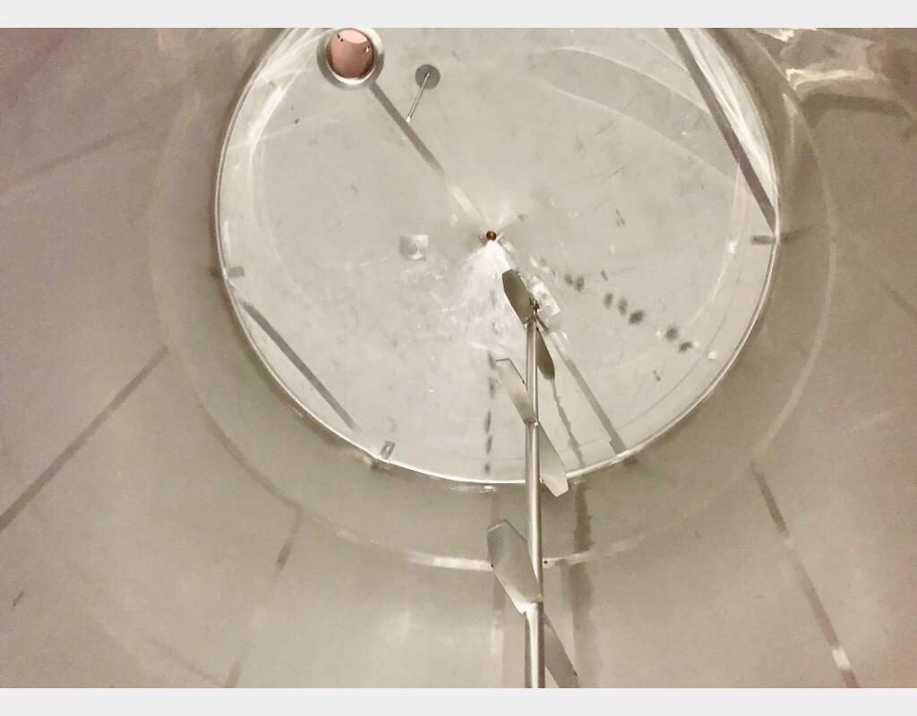 316L stainless steel tank - Agitated - Flat bottom inclined 2%