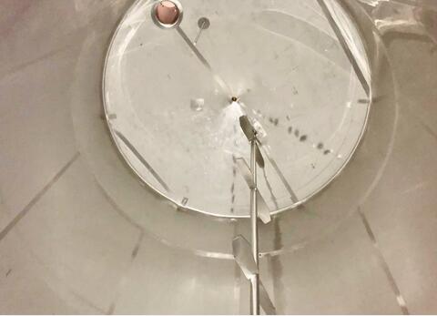 316L stainless steel tank - Agitated - Flat bottom inclined 2%