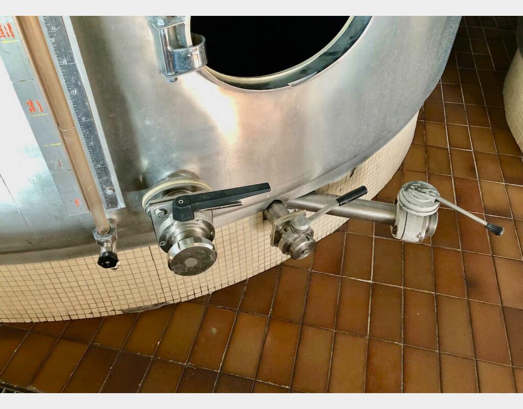 316L stainless steel tank - Agitated - Flat bottom inclined 2%
