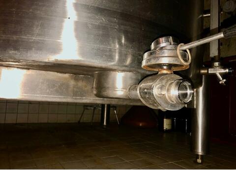316L stainless steel tank - Vertical cylindrical - Flat bottom on feet